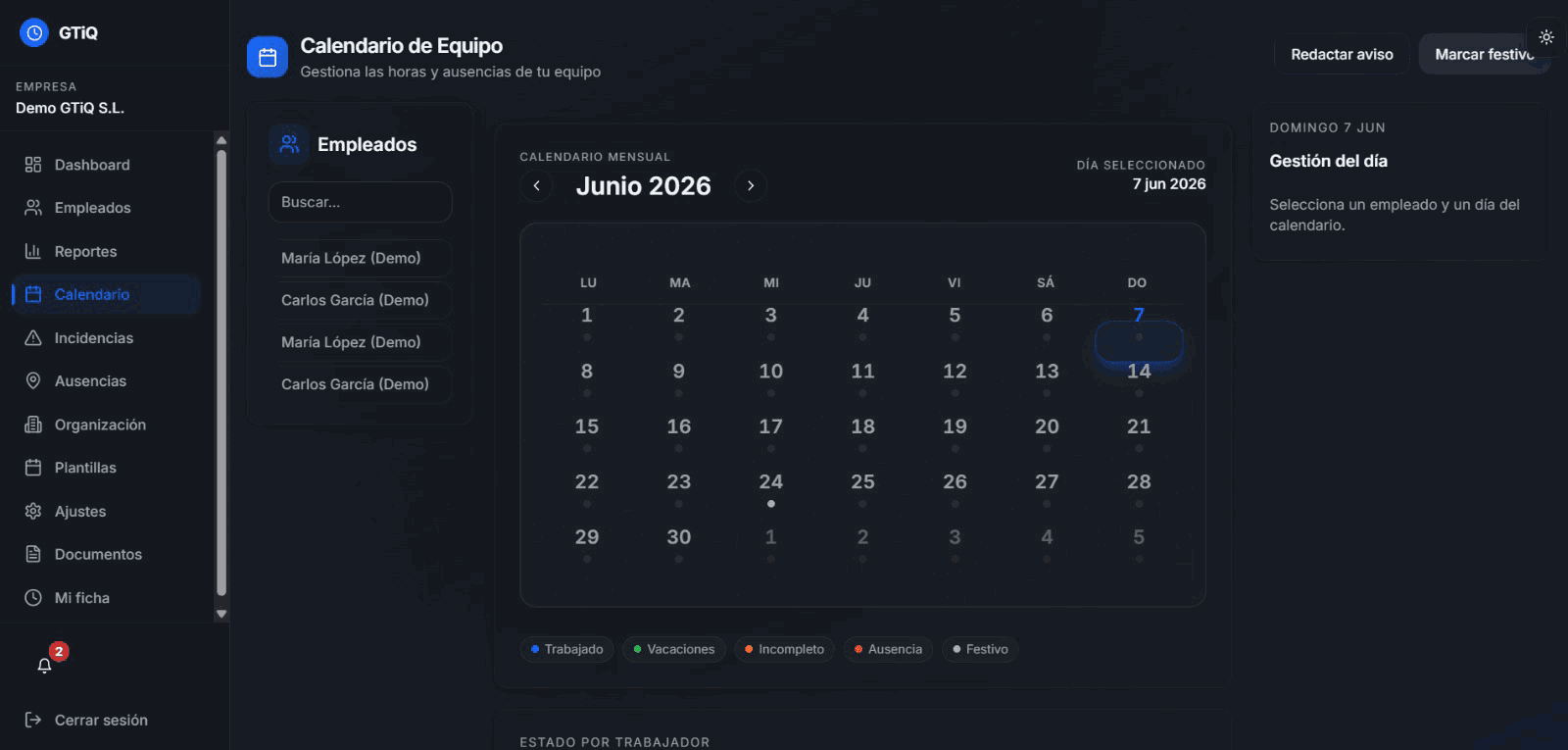 GTIQ Calendario
