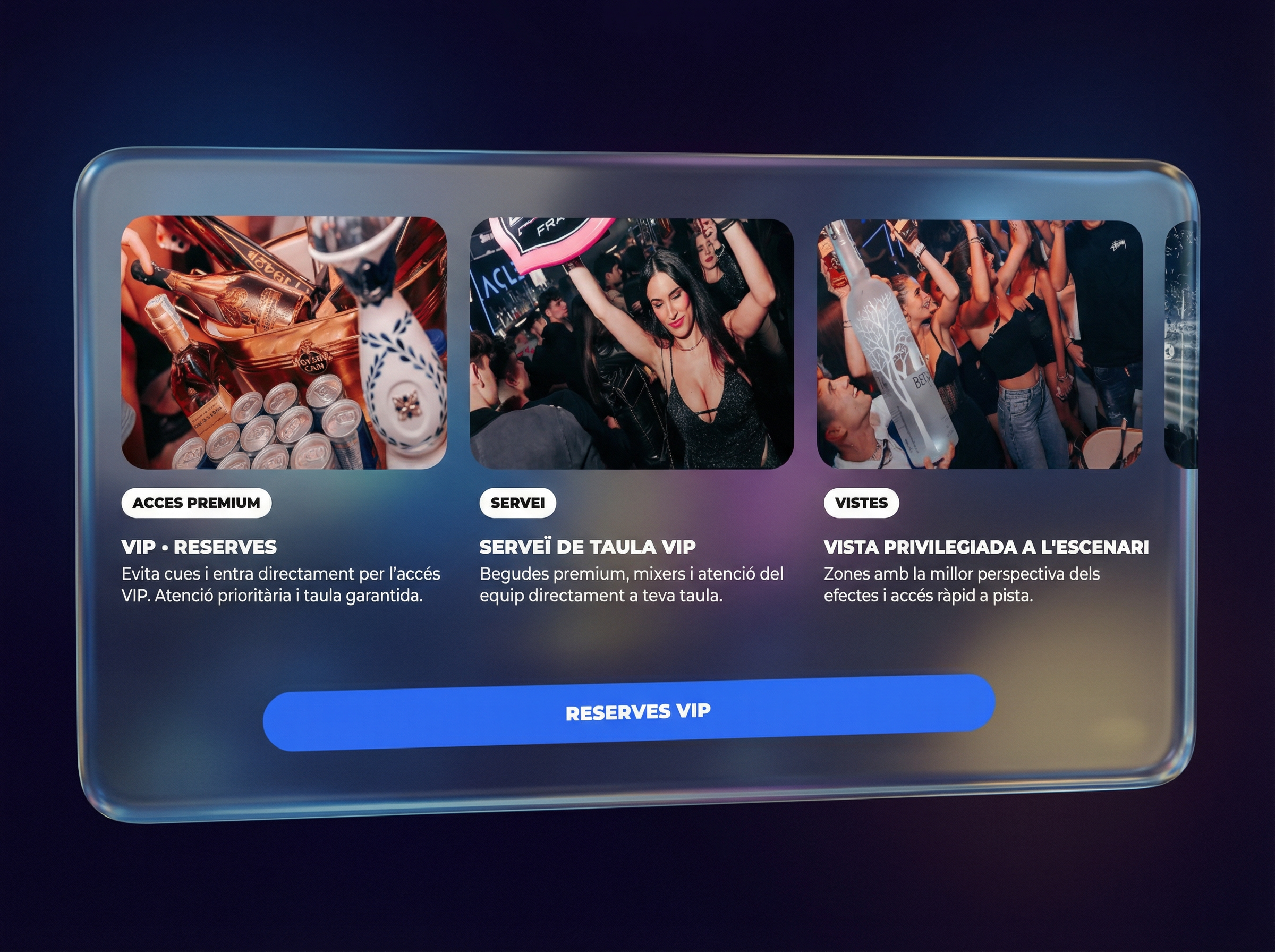 Web visual para comunicar eventos y sesiones