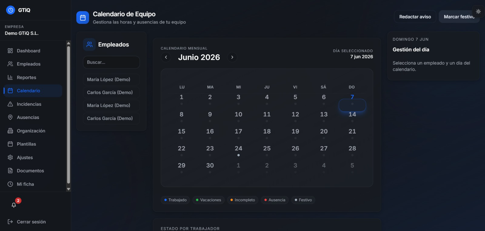 GTIQ Calendario